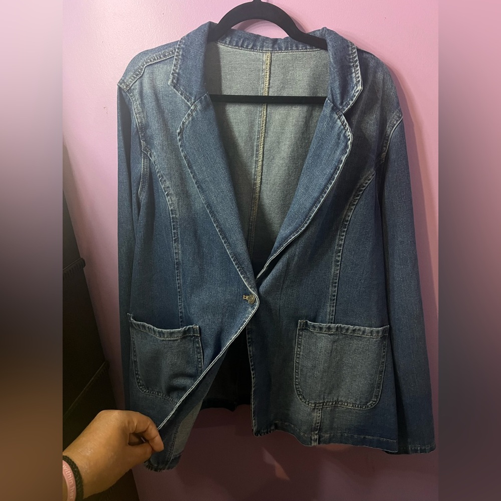 Amazon Blue Denim Blazer